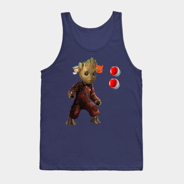 Groot pushing the button Tank Top by marius28